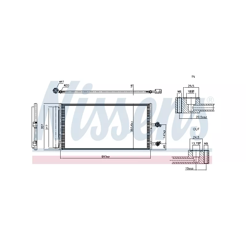 Condenseur, climatisation NISSENS 941403
