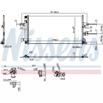 Condenseur, climatisation NISSENS