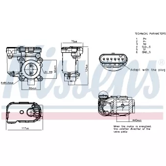 Corps papillon NISSENS 955322