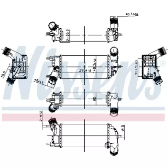 Intercooler, échangeur NISSENS
