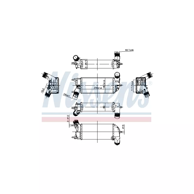 Intercooler, échangeur NISSENS 961360
