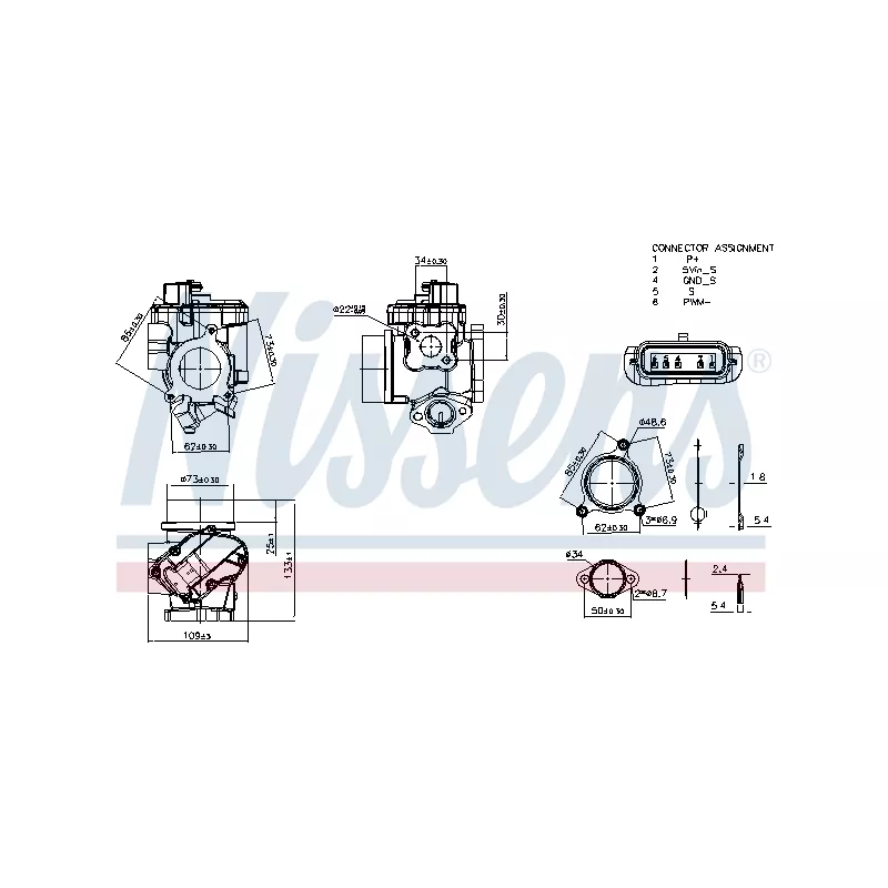 Vanne EGR NISSENS 98410