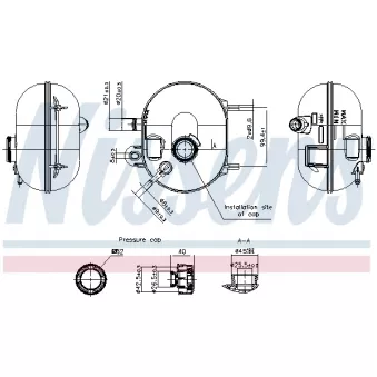 Vase d'expansion, liquide de refroidissement NISSENS