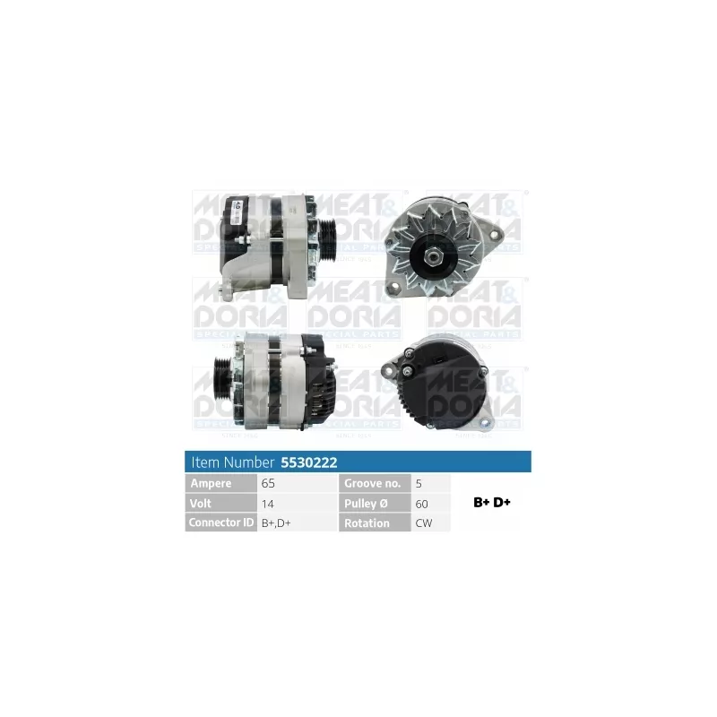 Alternateur MEAT & DORIA 5530222