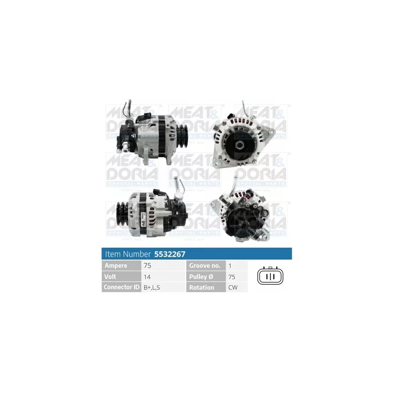 Alternateur MEAT & DORIA 5532267