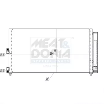 Condenseur, climatisation MEAT & DORIA