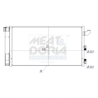 Condenseur, climatisation MEAT & DORIA