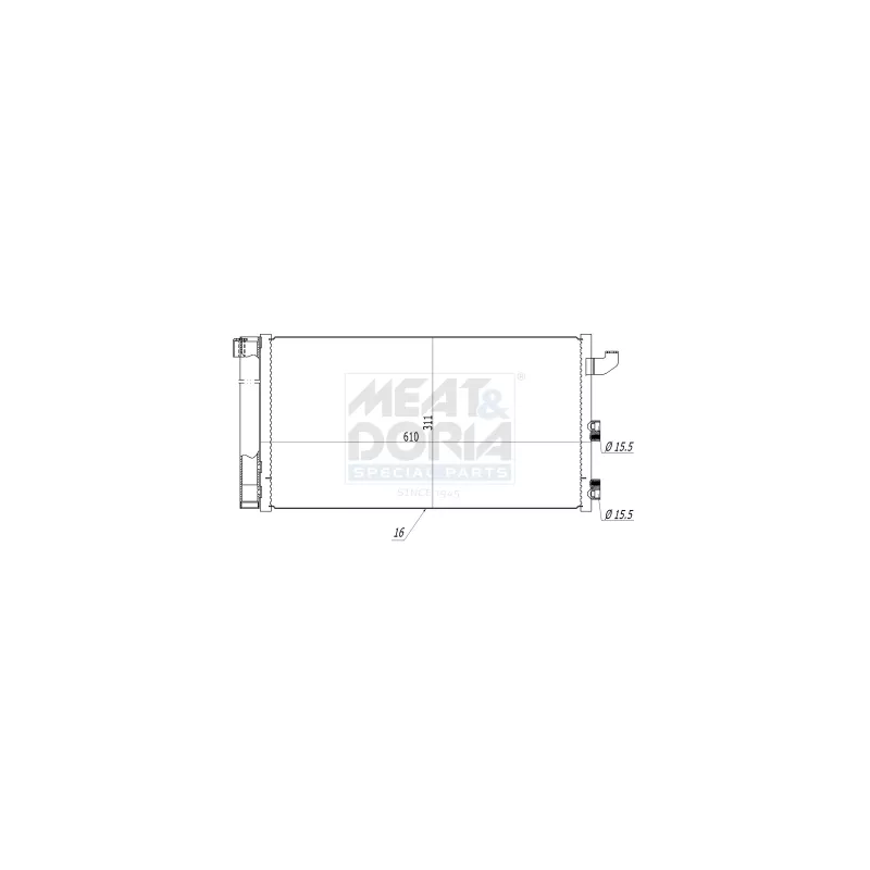 Condenseur, climatisation MEAT & DORIA 991001