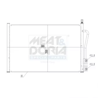 Condenseur, climatisation MEAT & DORIA