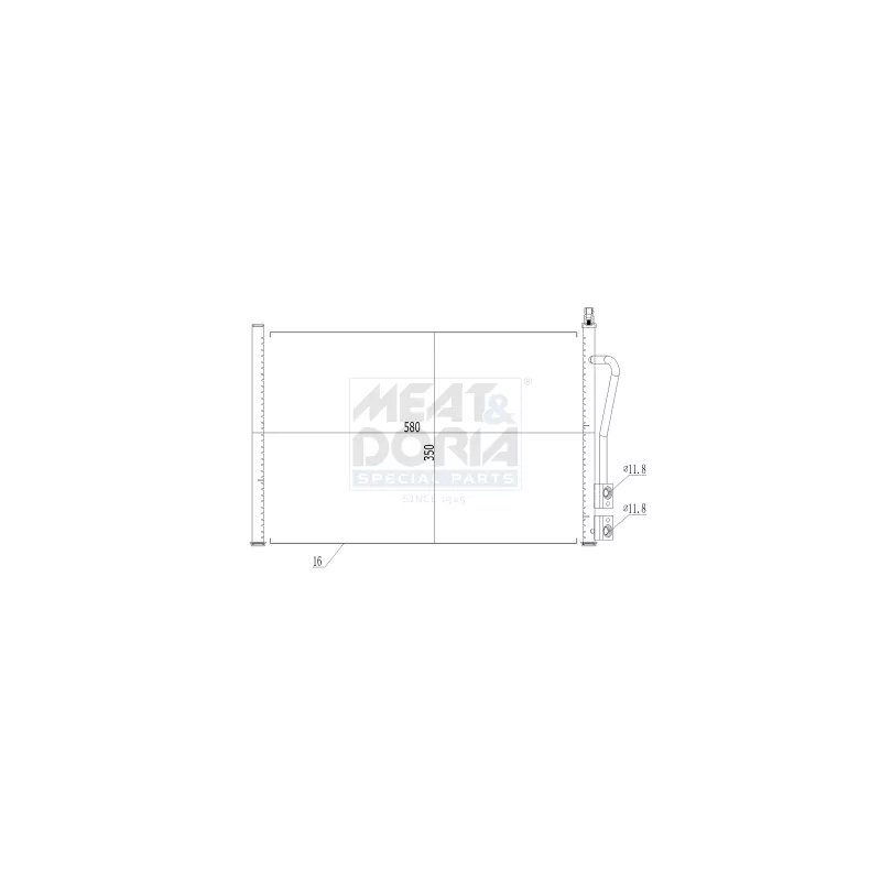 Condenseur, climatisation MEAT & DORIA 991003