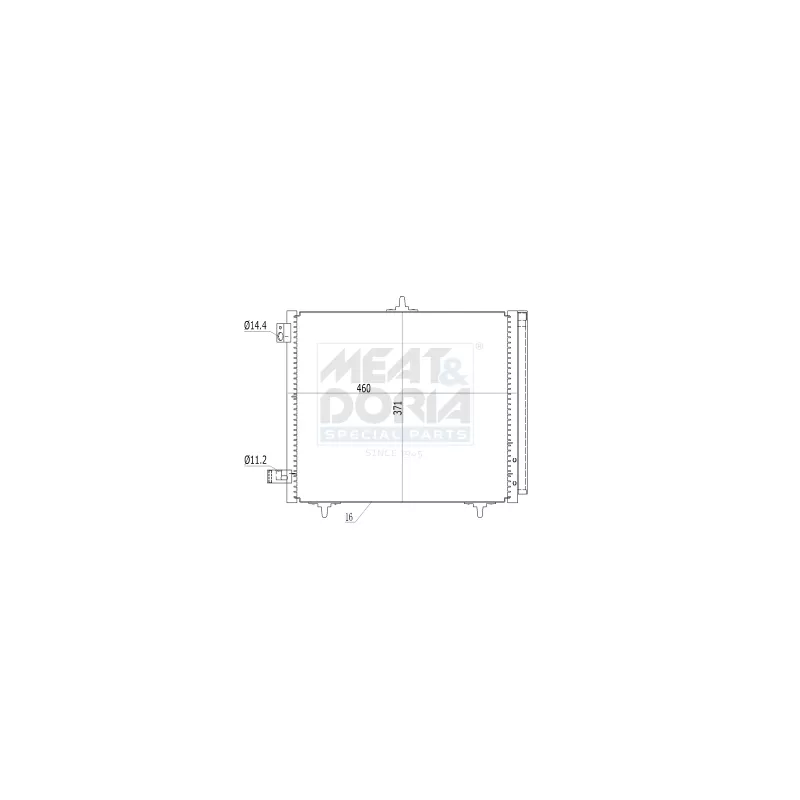 Condenseur, climatisation MEAT & DORIA 991005