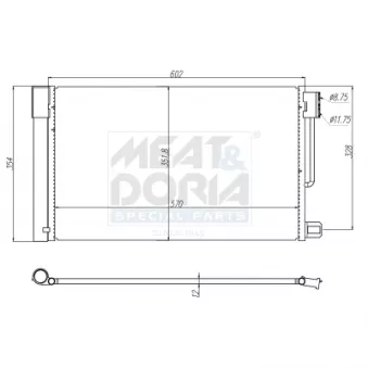 Condenseur, climatisation MEAT & DORIA