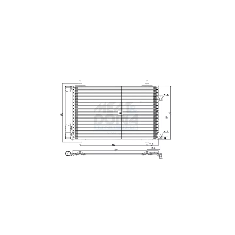 Condenseur, climatisation MEAT & DORIA 991009