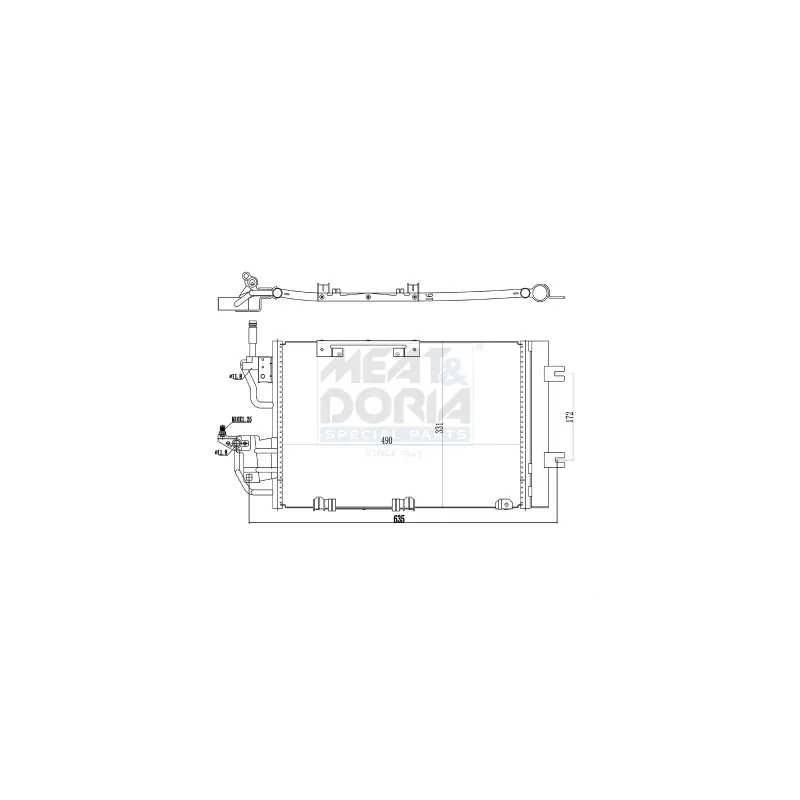 Condenseur, climatisation MEAT & DORIA 991011