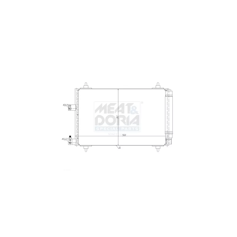 Condenseur, climatisation MEAT & DORIA 991013