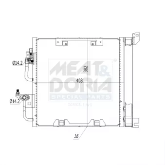 Condenseur, climatisation MEAT & DORIA