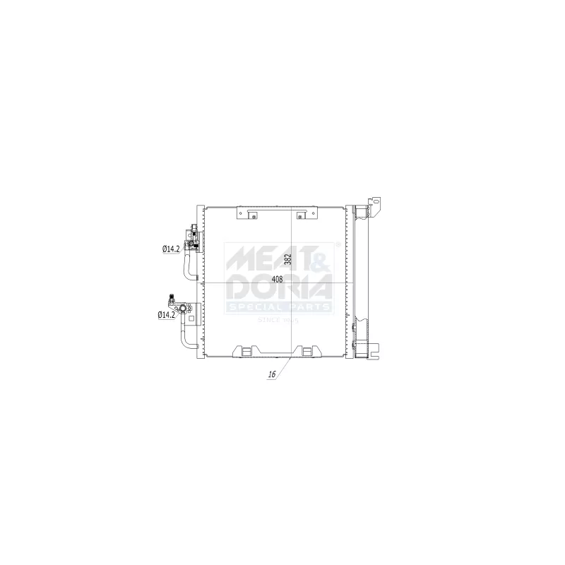 Condenseur, climatisation MEAT & DORIA 991015