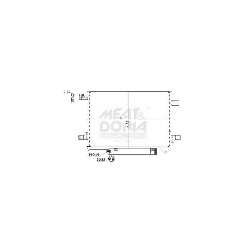 Condenseur, climatisation MEAT & DORIA 991017