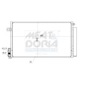 Condenseur, climatisation MEAT & DORIA