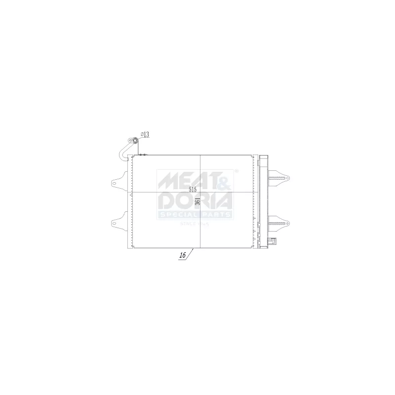 Condenseur, climatisation MEAT & DORIA 991020