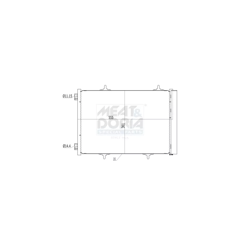 Condenseur, climatisation MEAT & DORIA 991033