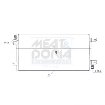 Condenseur, climatisation MEAT & DORIA