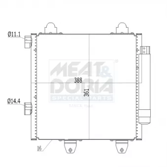 Condenseur, climatisation MEAT & DORIA