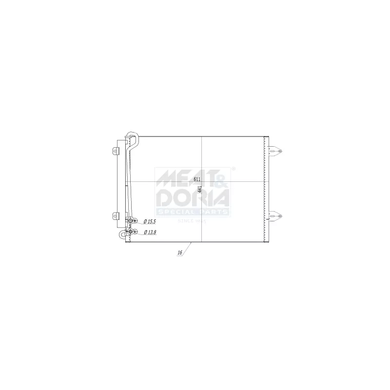Condenseur, climatisation MEAT & DORIA 991052