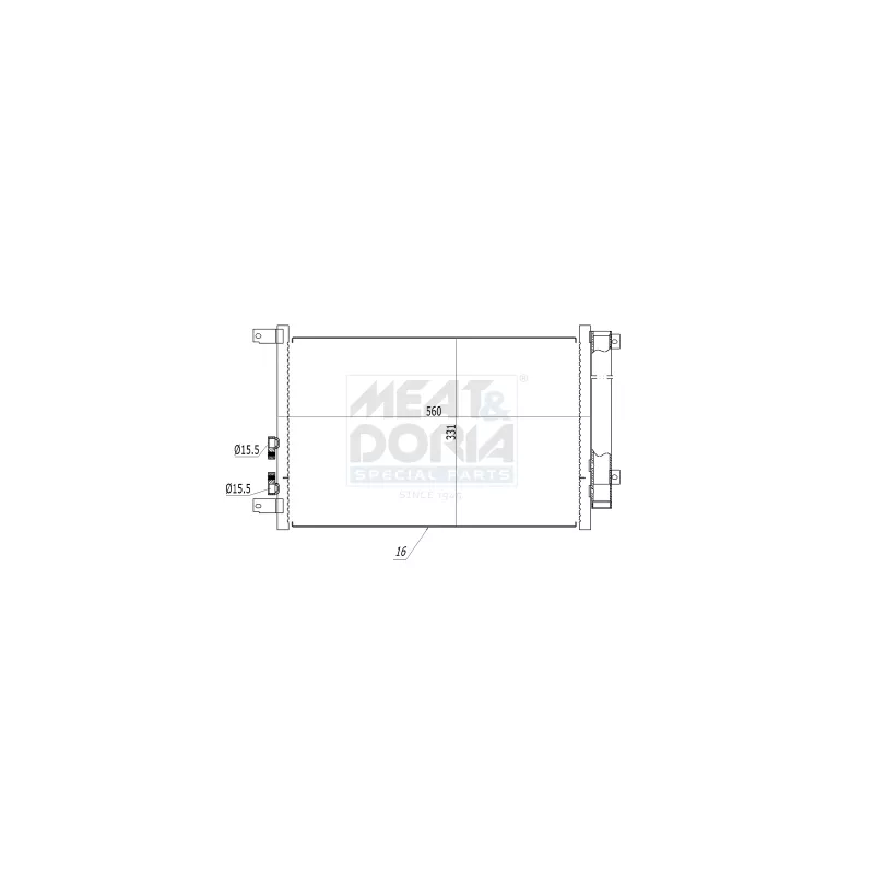 Condenseur, climatisation MEAT & DORIA 991053