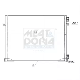 Condenseur, climatisation MEAT & DORIA