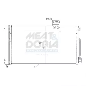 Condenseur, climatisation MEAT & DORIA