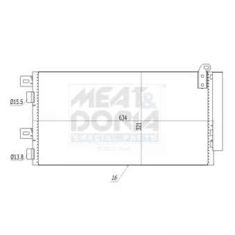 Condenseur, climatisation MEAT & DORIA