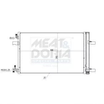 Condenseur, climatisation MEAT & DORIA