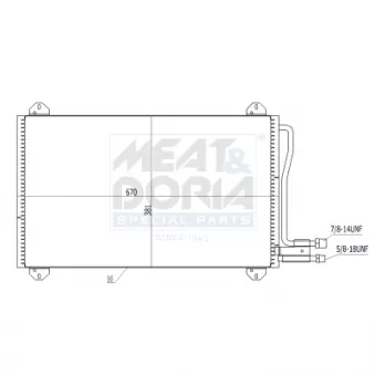 Condenseur, climatisation MEAT & DORIA