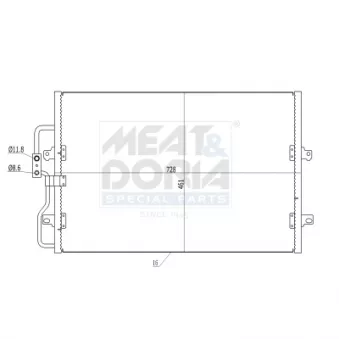 Condenseur, climatisation MEAT & DORIA