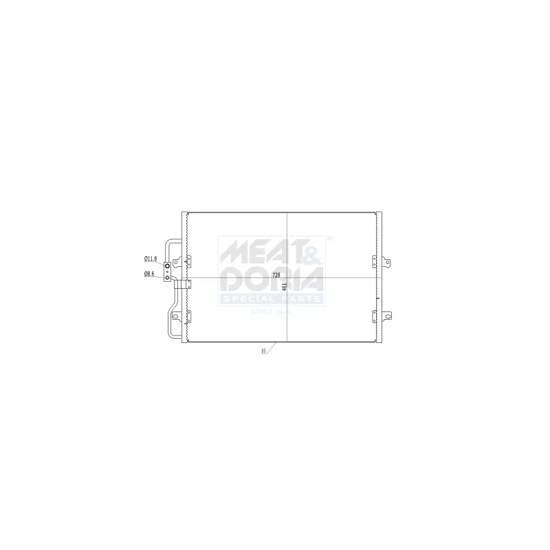 Condenseur, climatisation MEAT & DORIA 991068