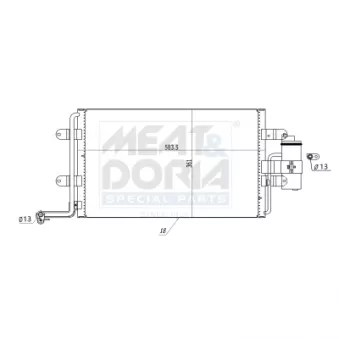 Condenseur, climatisation MEAT & DORIA