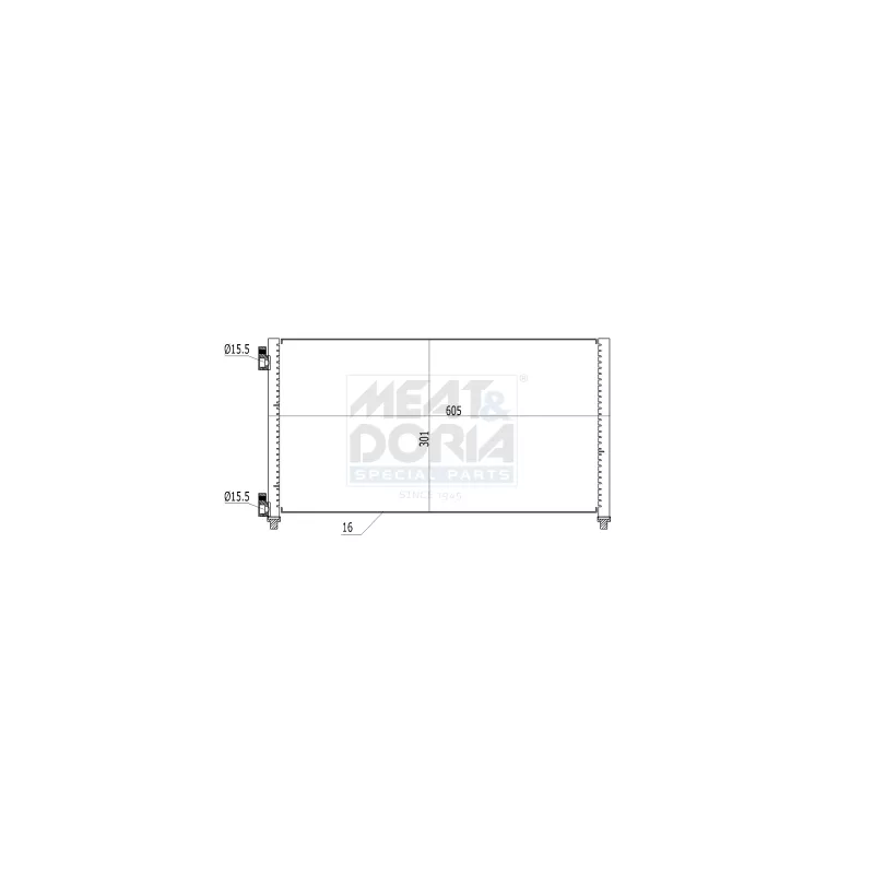 Condenseur, climatisation MEAT & DORIA 991073