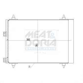 Condenseur, climatisation MEAT & DORIA