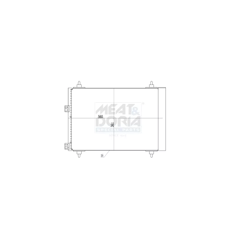 Condenseur, climatisation MEAT & DORIA 991075