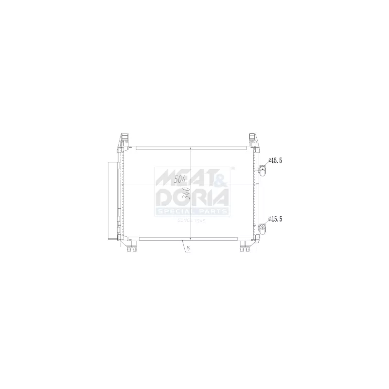 Condenseur, climatisation MEAT & DORIA 991077