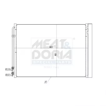 Condenseur, climatisation MEAT & DORIA