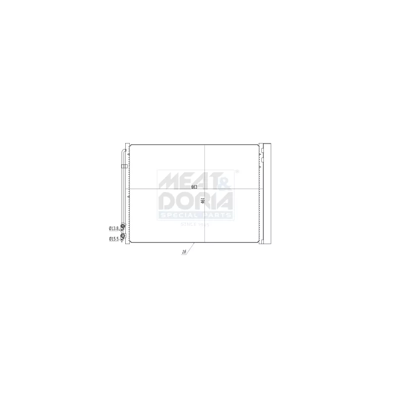 Condenseur, climatisation MEAT & DORIA 991085