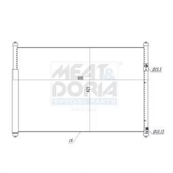 Condenseur, climatisation MEAT & DORIA