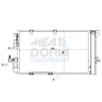 Condenseur, climatisation MEAT & DORIA