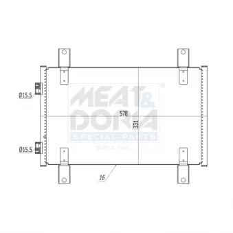 Condenseur, climatisation MEAT & DORIA
