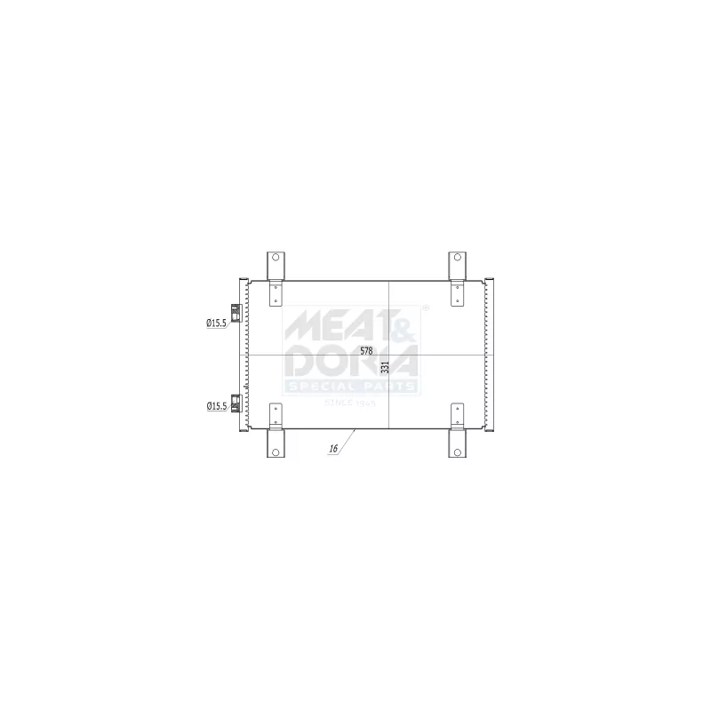 Condenseur, climatisation MEAT & DORIA 991090