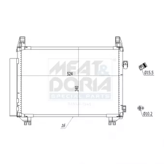 Condenseur, climatisation MEAT & DORIA