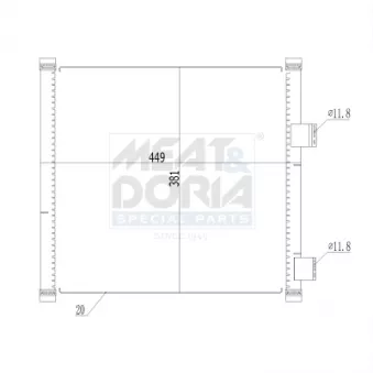 Condenseur, climatisation MEAT & DORIA