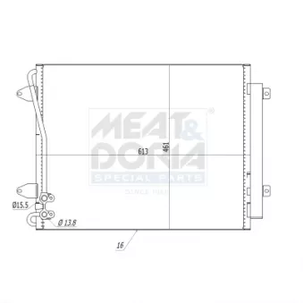 Condenseur, climatisation MEAT & DORIA